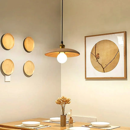 Suspension minimaliste en bois massif design moderne — LZ4X9J