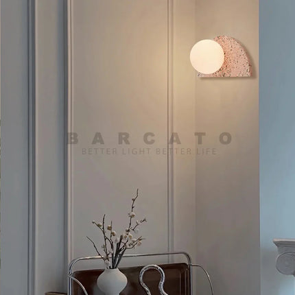 Applique murale LED style terrazzo japonais rétro nordique pour homestay — LZ4QJ7M