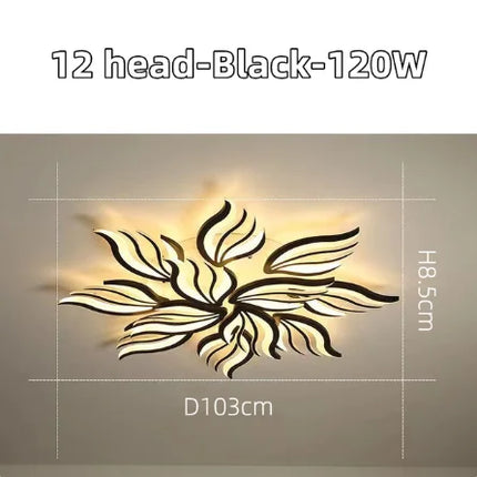 Plafonnier LED moderne dimmable avec télécommande pour salon et chambre — LZ4P9X