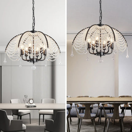 Lustre moderne en cristal pour décoration intérieure lumineuse — LZ4X9Q