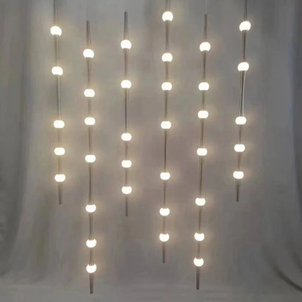 Lustre minimaliste réglable en aluminium et acrylique 3000K — LZ4X9T2