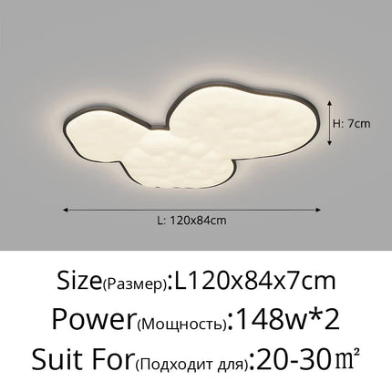 lustre nordique créatif lumière luxe nuage moderne