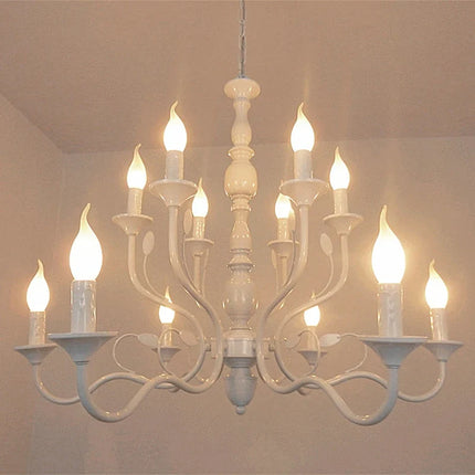 Lustre suspension vintage en fer noir style industriel — LZ4P9X