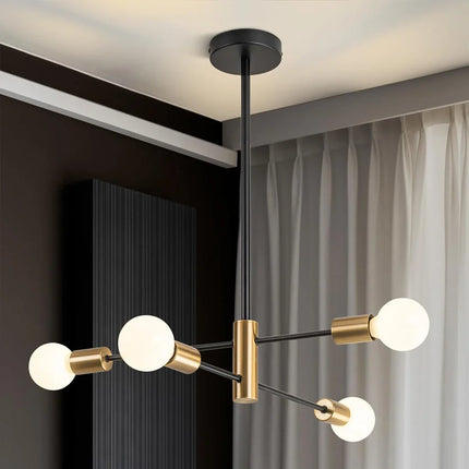 Lustre suspension moderne style spoutnik 2, 4 ou 8 têtes — LZ4X9P