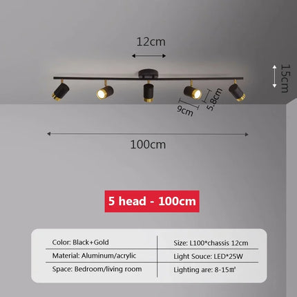 Plafonnier LED moderne avec bande lumineuse décorative pour intérieur — LZ4X9T
