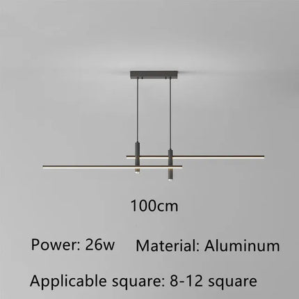 lustre led moderne pour île de cuisine et salon