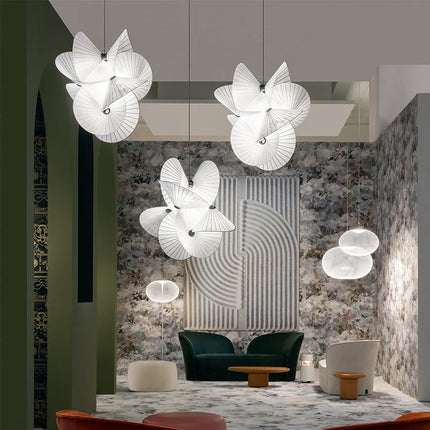 Lustre en tissu serpentin au design nordique pour intérieur élégant — LZ4Q7X9