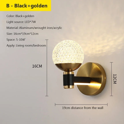 applique murale moderne à led pour décoration intérieure chaleureuse