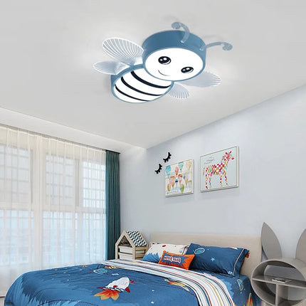 Plafonnier LED motif petite abeille pour décoration maternelle moderne — LZ4X9Q