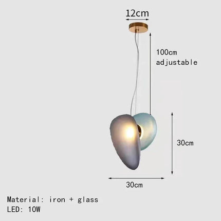 Lustre en verre d'art nordique pour intérieur et éclairage — LZ4N7Q2F