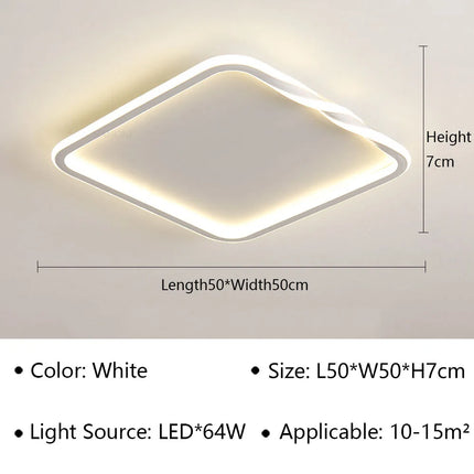 Plafonnier LED moderne pour décoration intérieure élégante et contemporaine — LZ4X9T1