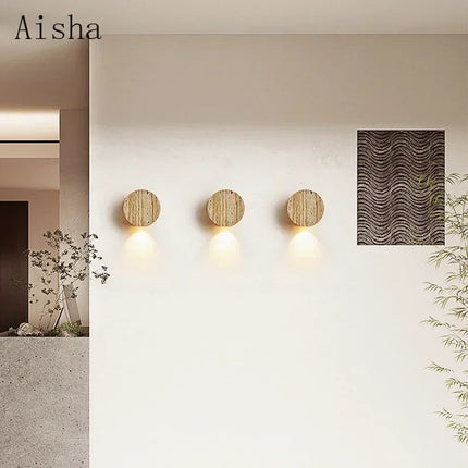 Applique murale japonaise Wabi Sabi en pierre naturelle pour intérieur moderne — LZ4X9T1