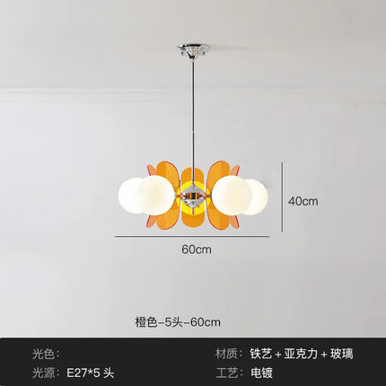 Lustre suspension Bauhaus en acrylique style nordique vintage — LZ4X9M