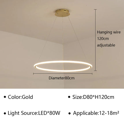 Suspension LED moderne pour décoration intérieure élégante — LZ4X9P