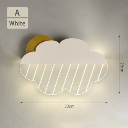 Applique murale nuages en plumes pour décoration enfantine — LZ4X9B2