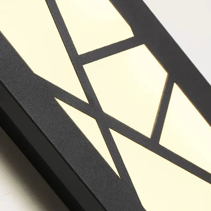 Applique murale LED style chinois en acrylique et métal lumière chaude 3000K — LZ4X9Q7F