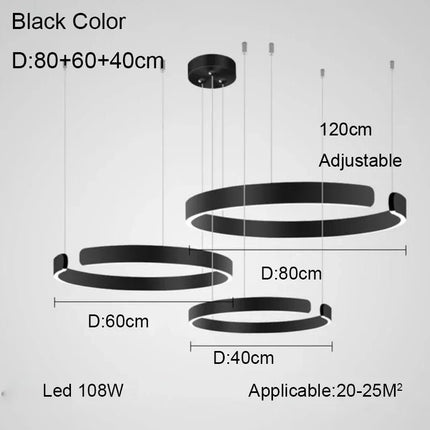 Lustre anneau design allemand à couleurs changeantes — LZ4P9XJ