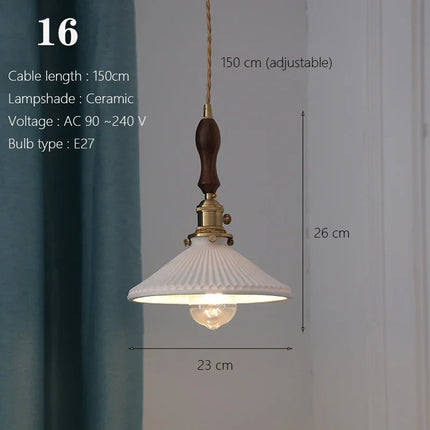 Suspension japonaise traditionnelle en céramique style nordique — LZ4G7T9