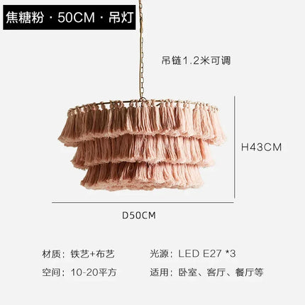Lustre bohème vintage tissé pour intérieur élégant — LZ4P9XQ