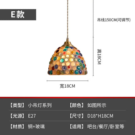 Suspension style Tiffany en coquillage méditerranéen pour intérieur — LZ4F9T2