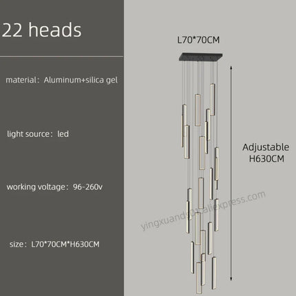 Lustre suspension moderne style loft pour intérieur élégant — LZ4X9M