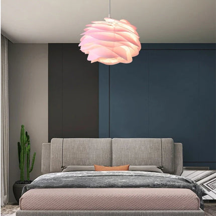 Lustre suspension nordique pétales en PVC avec ampoule incluse — LZ4Q7N2