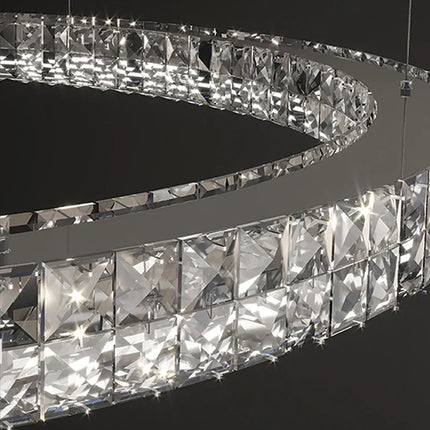 Lustre en cristal design simple et décoratif de luxe — LZ4X9T2