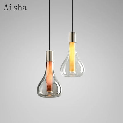Suspension en verre italien décorative pour restaurant et bar — LZ4X9P