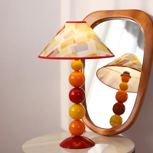 Lampe de bureau vintage style nordique avec pierres colorées — LZ7FQ2