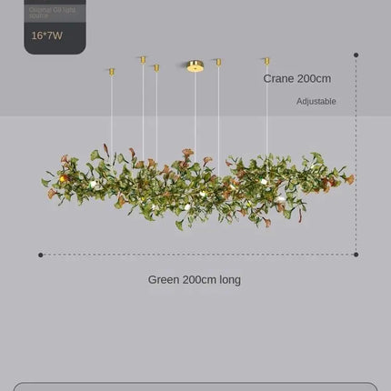 Suspension en verre design ginkgo pour éclairage élégant — LZ4X9M