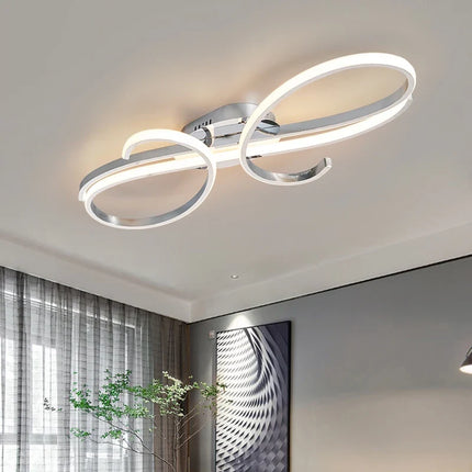 Plafonnier LED moderne plaqué pour salon, chambre et couloir — LZ4X9P2