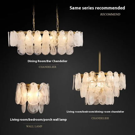 Suspension en verre gourde à motifs nuages style franco-américain — LZ4X9P