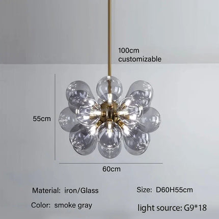 Suspension design en verre pour décoration intérieure — LZ4P9XQ