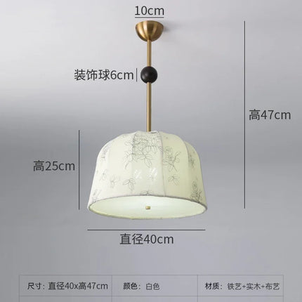 Lampe de bureau en bois massif style rétro romantique motif Nanyang — LZ4X9T1