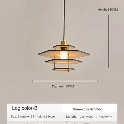 Lustre en bois massif style médiéval pour bar et restaurant — LZ4Q9T1