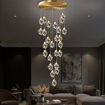 Lustre suspension en cristal pour éclairage élégant et moderne — LZ4X9T