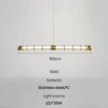 suspension tube nordique moderne pour décoration intérieure