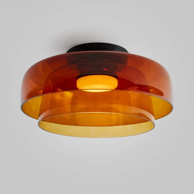 Plafonnier design en verre pour éclairage intérieur polyvalent — LZ4X9M