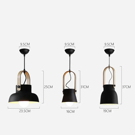 Suspension LED style loft nordique pour cuisine et chambre — LZ4P9X