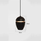 Corps noir ovale / Blanc chaud 3000K