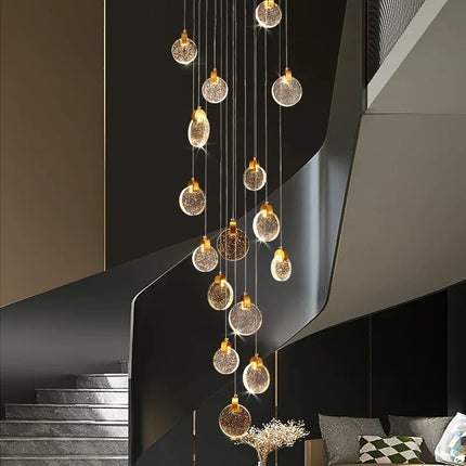 Lustre LED moderne pour escalier et duplex intérieur — LZ4X9P2