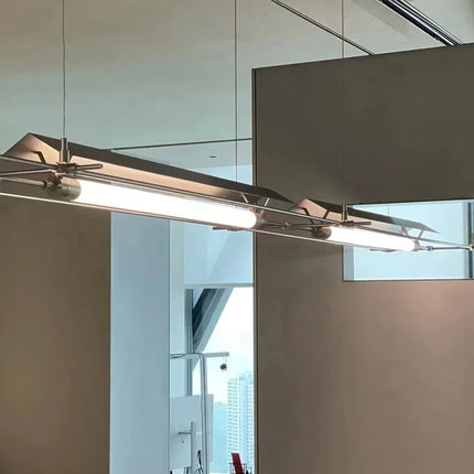 Lustre industriel LED extra long pour bar, studio et bureau — LZ4X9T