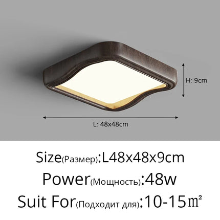 Plafonnier nordique en bois pour intérieur moderne — LZ4D9XQ