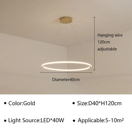 Suspension LED moderne pour décoration intérieure élégante — LZ4X9P