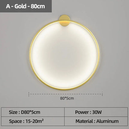 Applique murale LED cercle pour décoration intérieure — LZ4G7X9