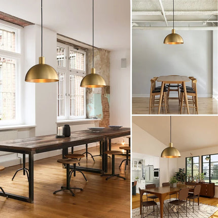 Suspension dorée au design moderne pour extérieur style ferme — LZ4P9XQ
