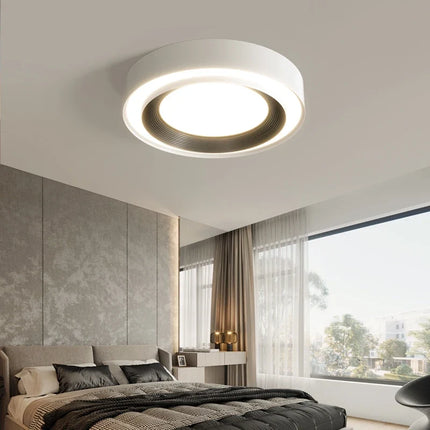 Plafonnier rond minimaliste pour couloir et entrée avec protection des yeux — LZ4X9T2