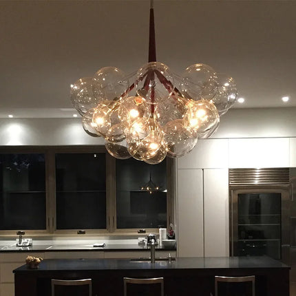 Lustre lumineux en verre pour décoration intérieure — LZ4X9P