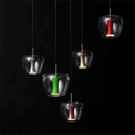 Suspension LED en verre transparent au design moderne pour intérieur — LZ4X9J