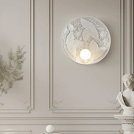 Applique murale ronde en verre au design rétro haut de gamme — LZ4X9P2